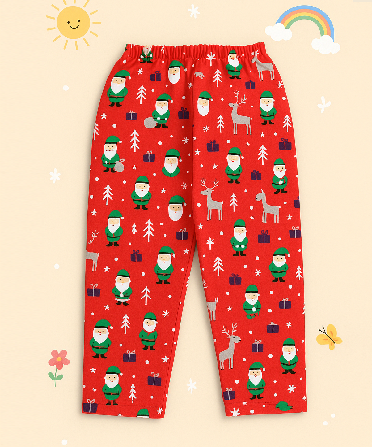 Pure Cotton Printed Trackpant for Casual Night wear for Kids Boys Age 1 To 2 Years M Size (Pack of 5)