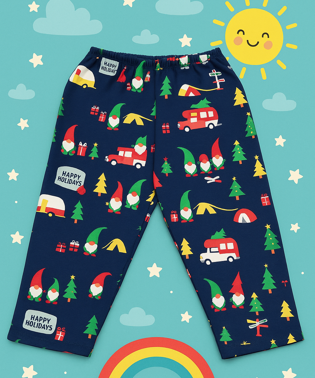 Pure Cotton Printed Trackpant for Casual Night wear for Kids Boys Age 1 To 2 Years M Size (Pack of 5)