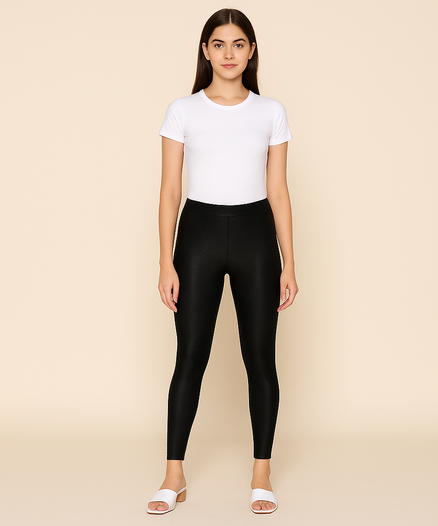 Branded Premium Shimmer Leggings (Ankle Length)