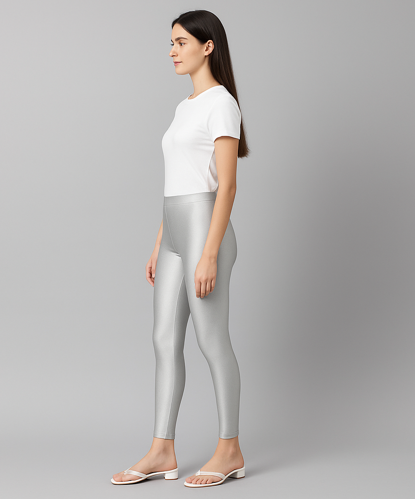 Branded Premium Shimmer Leggings (Ankle Length)
