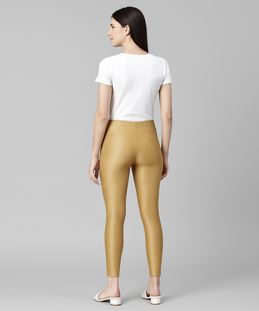 Branded Premium Shimmer Leggings (Ankle Length)