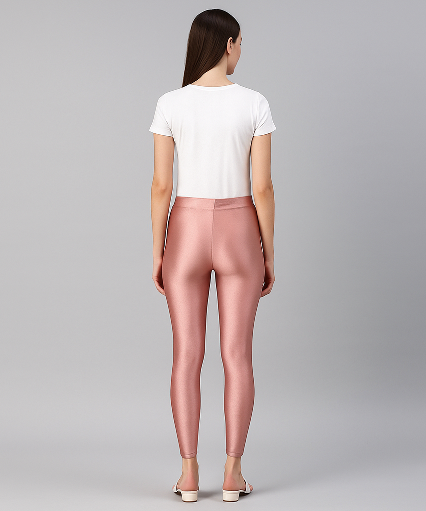 Branded Premium Shimmer Leggings (Ankle Length)