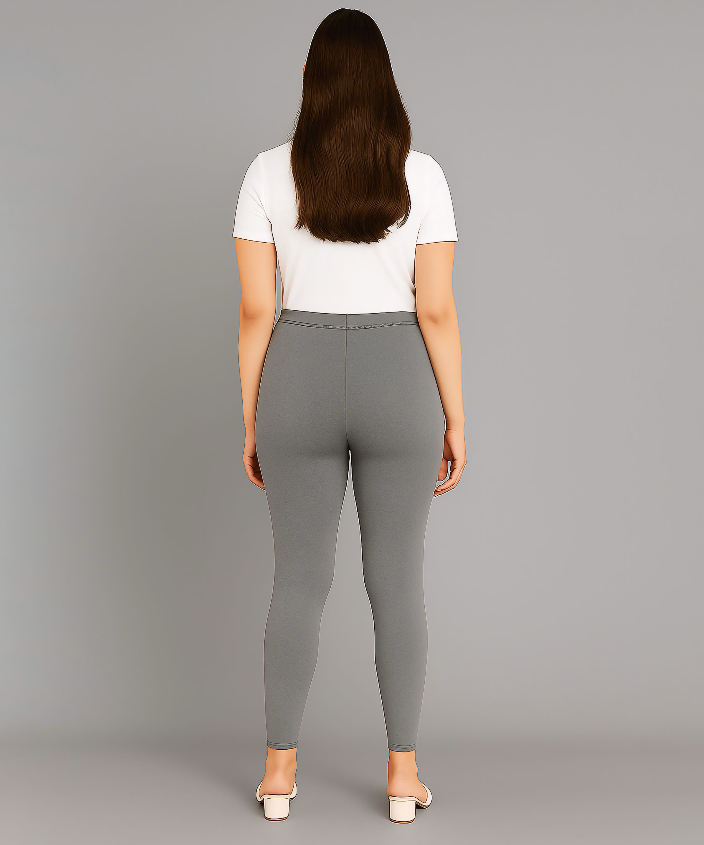 Grey Color Premium 4 way Lycra Women Leggings (Ankle Length)