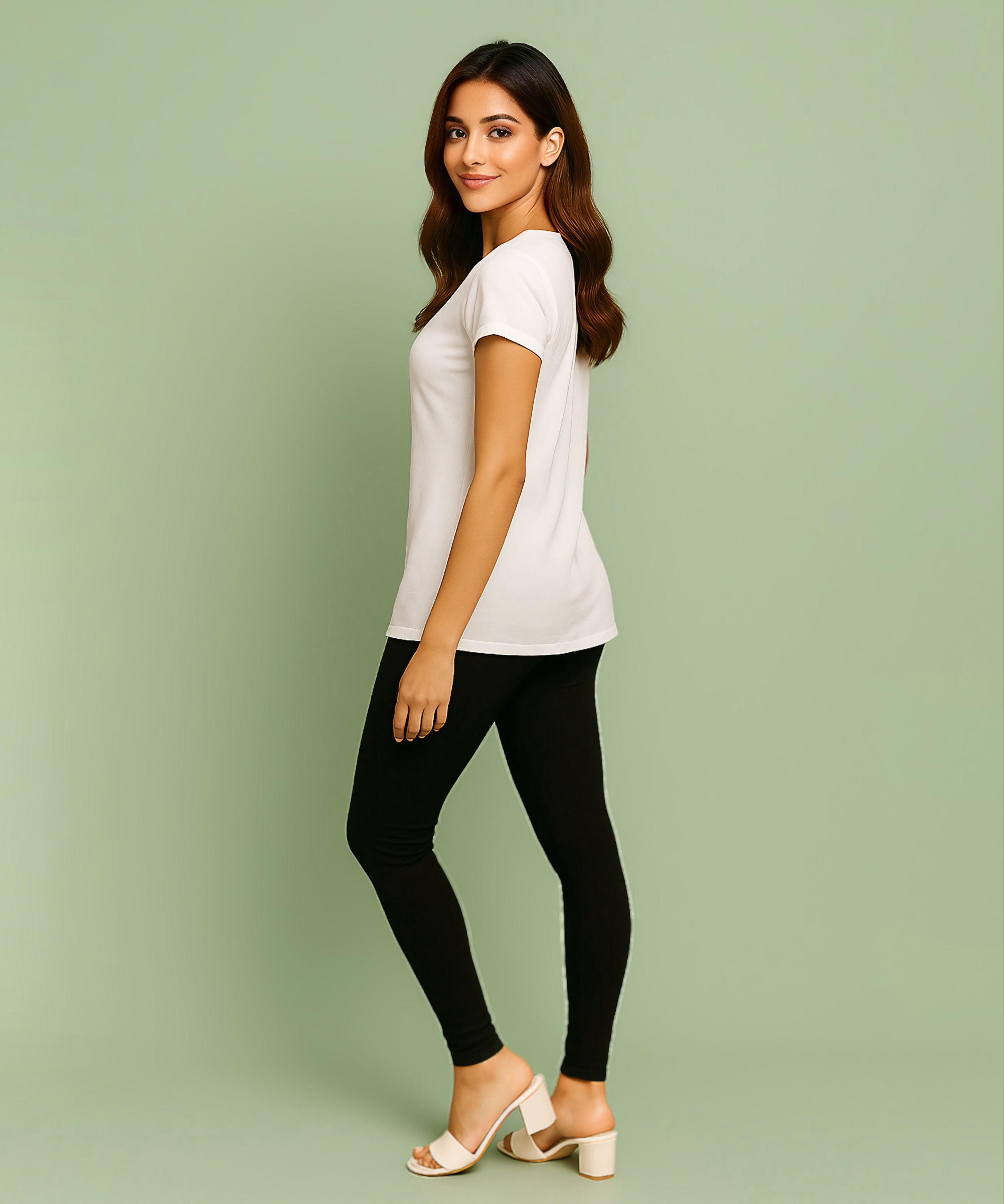 Premium 4 way Lycra Women Leggings (Ankle Length)