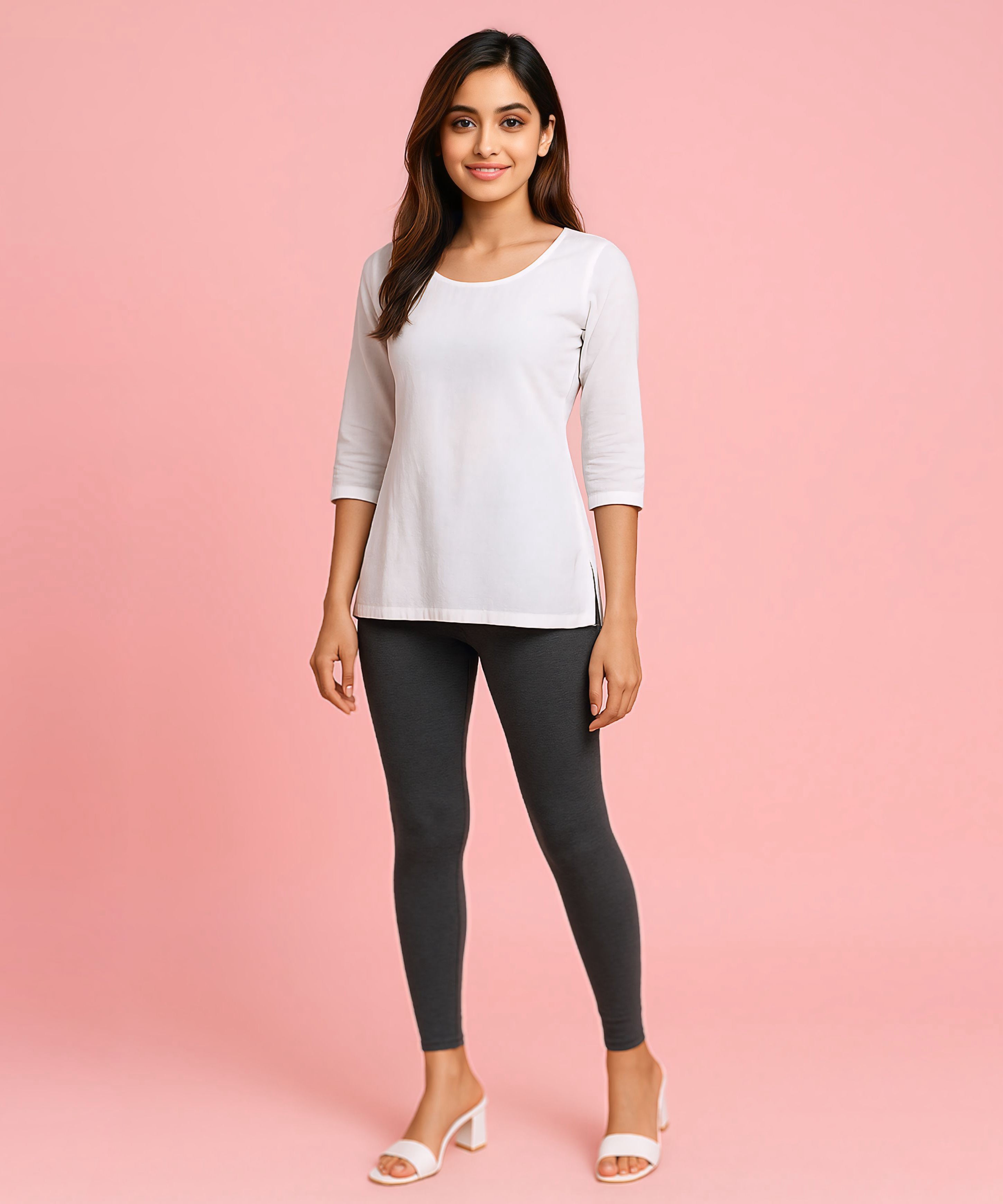 Premium 4 way Lycra Women Leggings (Ankle Length)