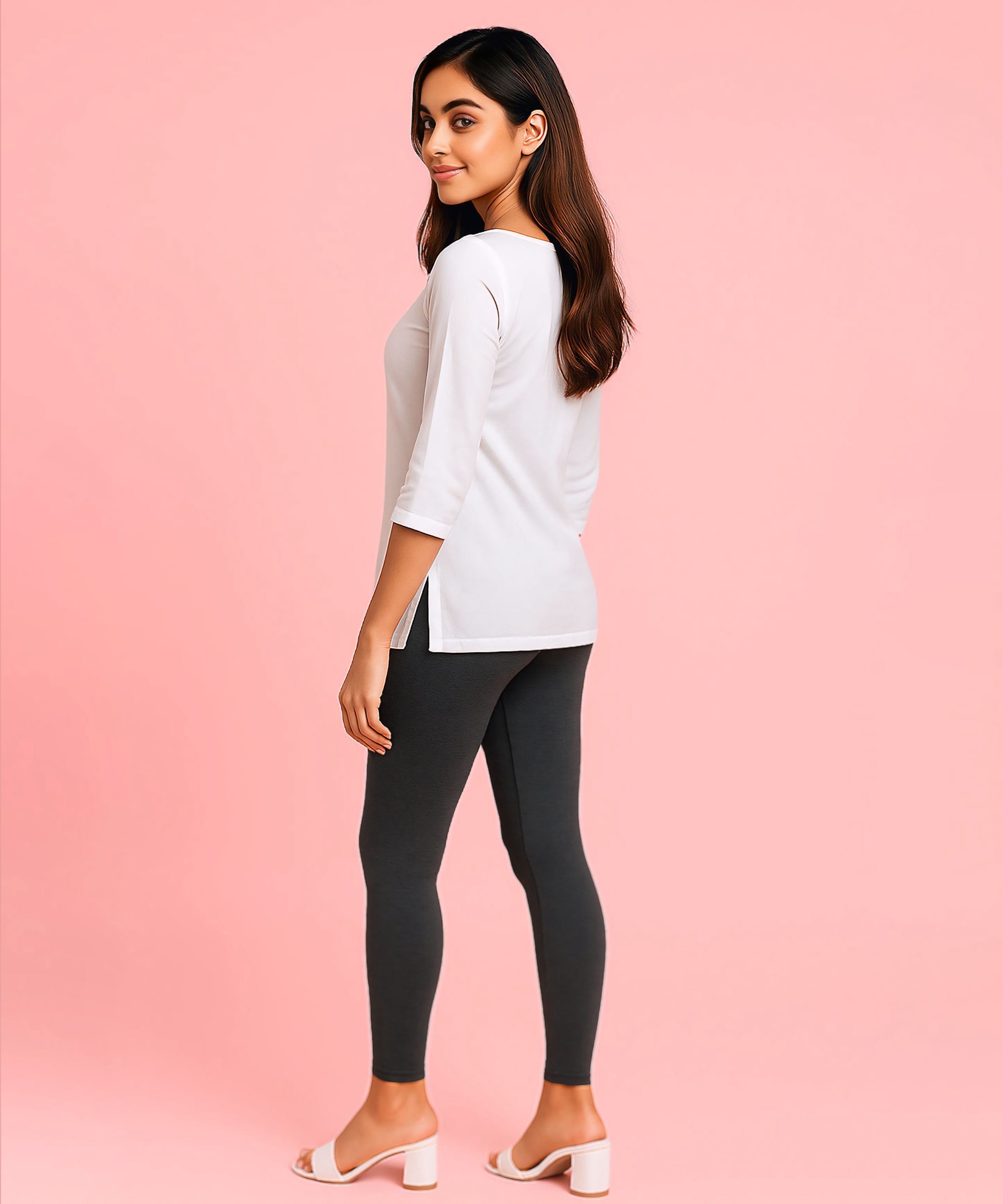 Premium 4 way Lycra Women Leggings (Ankle Length)