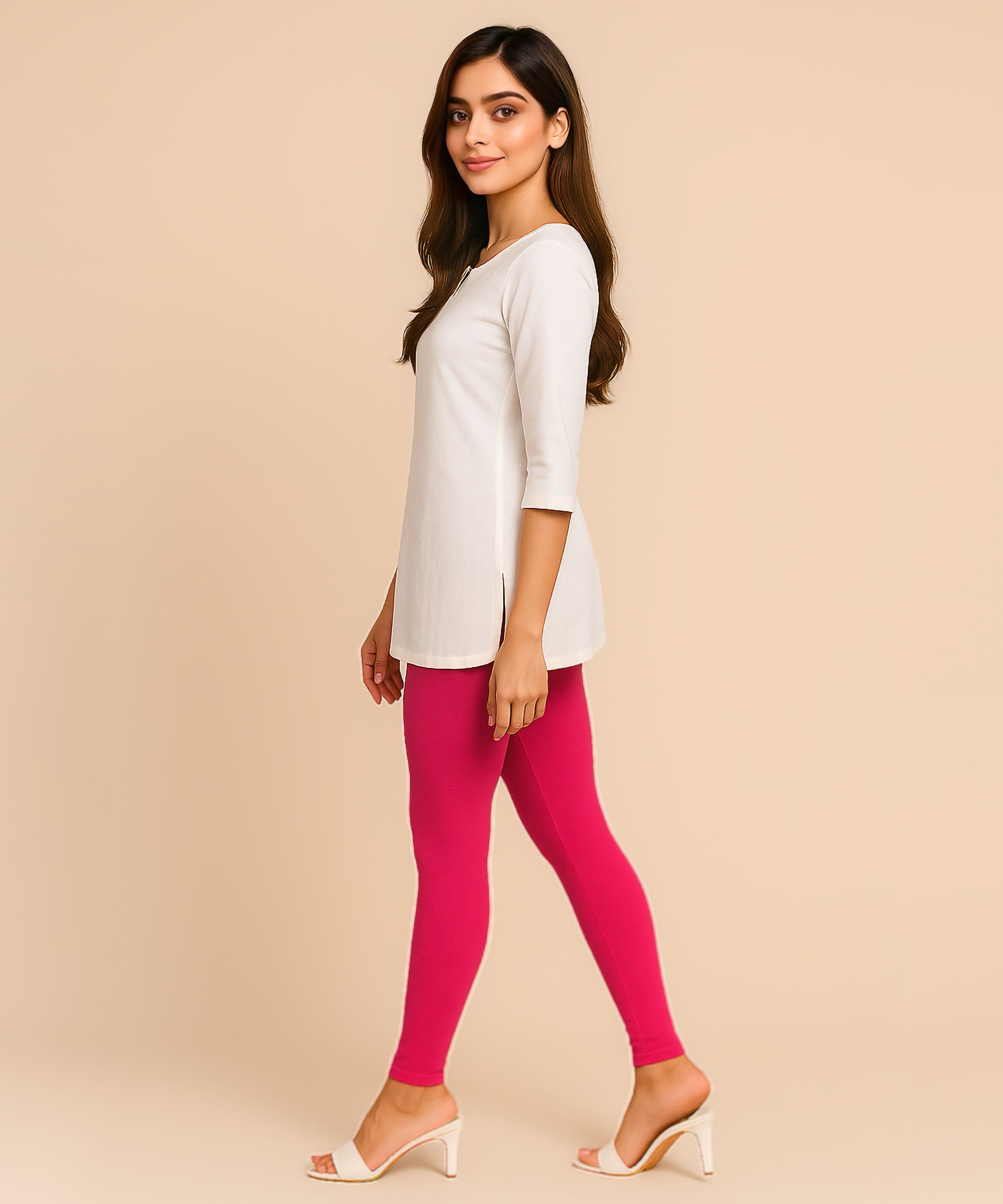 Premium 4 way Lycra Women Leggings (Ankle Length)