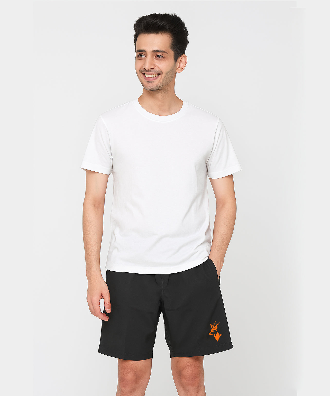 Navy Solid Men's Gym Shorts Sports Wear/Active Wear/Lightweight Dry-Fit/NS Lycra Shorts