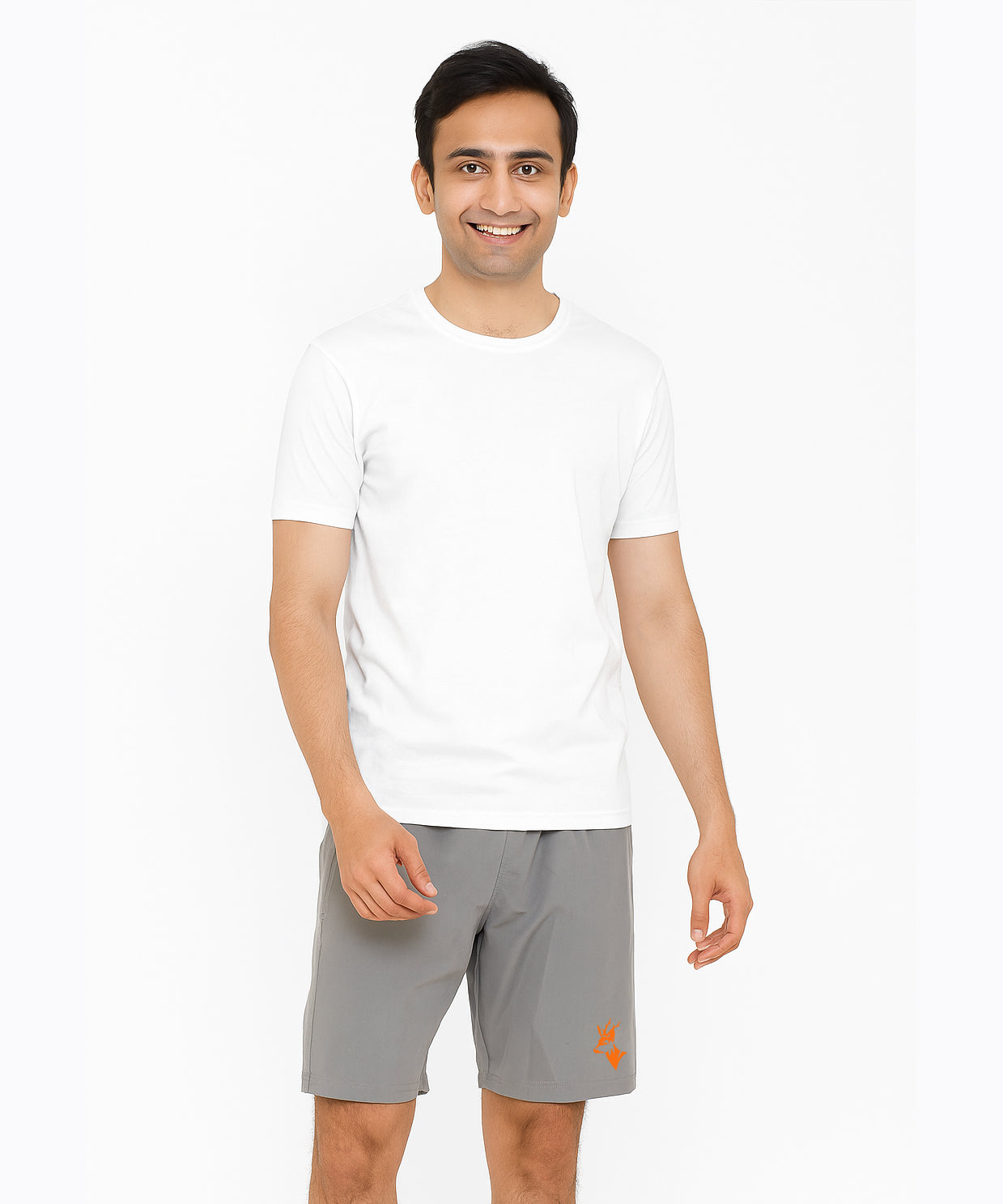 Light Gray Solid Men's Gym Shorts Sports Wear/Active Wear/Lightweight Dry-Fit/NS Lycra Shorts