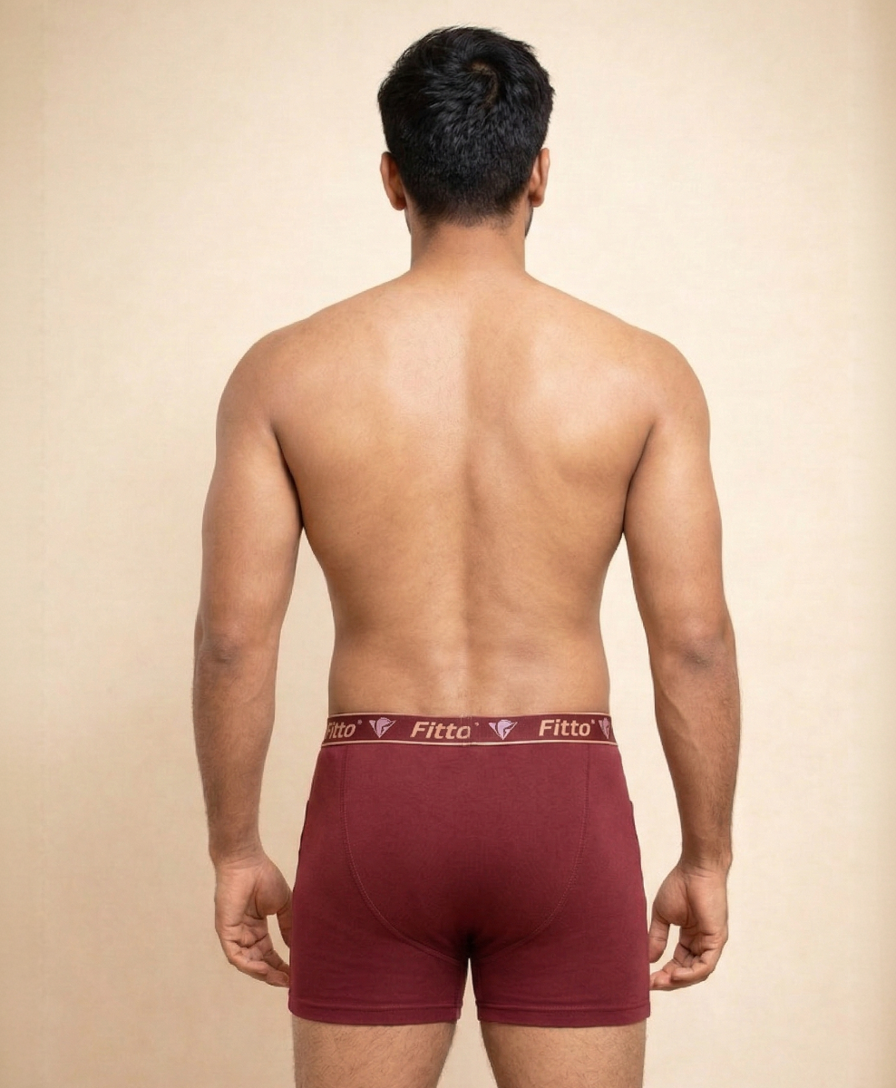 Fitto Men's Spark Fine Trunks 100% Pure Cotton | (Pack of 5)