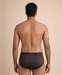 Fitto Men's Brief's Top Underwear 100% Pure Cotton | (Pack of 5)