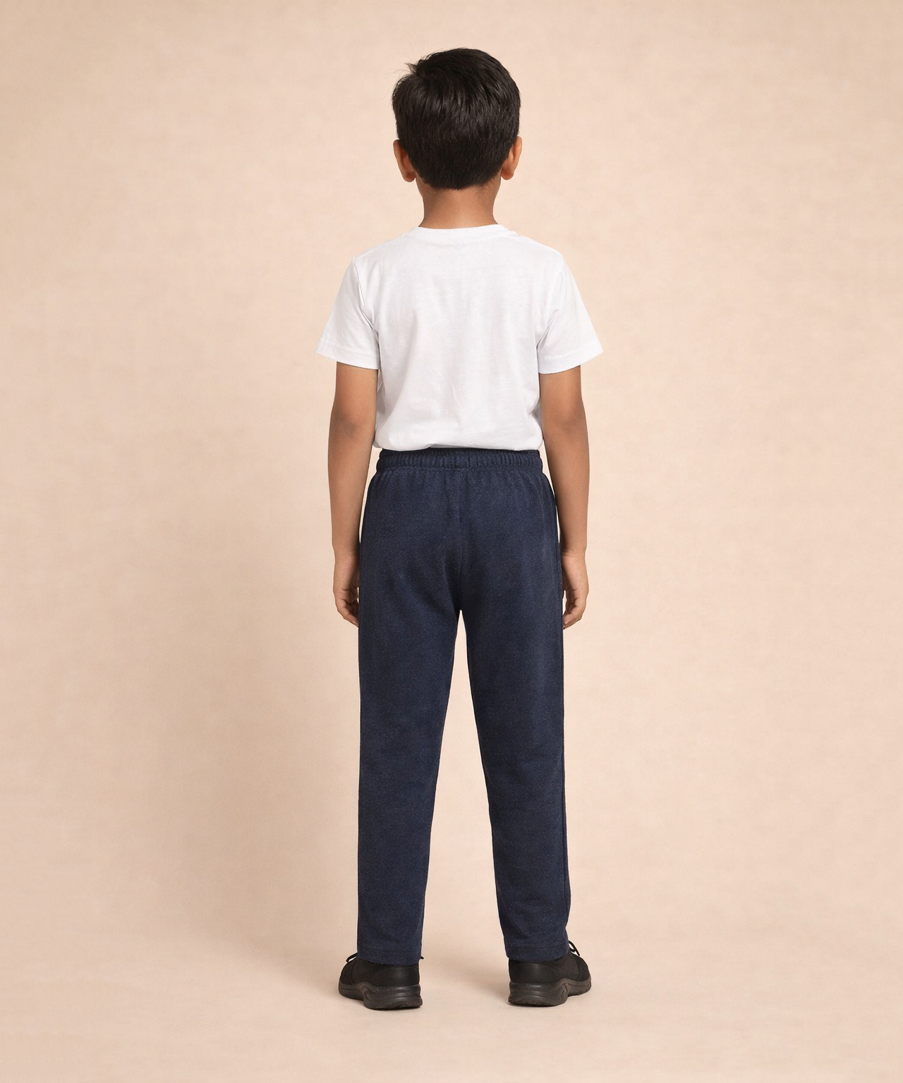 Boys Cotton Track Pant | Plain Navy Blue Color | Age 3 to 12 Years
