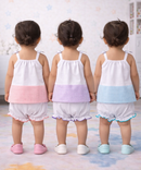 Boy & Girl Baby Printed Top Knot Dress | Top and Shorts Set | 100% Pure Cotton (Pack of 3 Sets Combo)