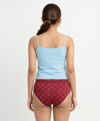 Fitto Ladio Panties Women's Print Underwear 100% Pure Cotton | (Pack of 5)