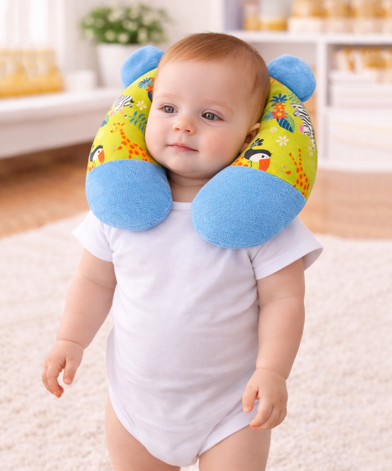 Baby Head & Neck Support Band | Soft Adjustable Infant Head Stabilizer for Babies
