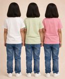 Kids 100% Cotton Fine Tshirt With Printed Multi Colour | Age 1 to 6 Years (Pack of 3 Pieces)