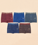 Fitto Men's Spark Fine Trunks 100% Pure Cotton | (Pack of 5)