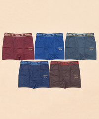 Fitto Men's Spark Fine Trunks 100% Pure Cotton | (Pack of 5)