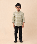 Kids Checked Cotton Shirt | Full Sleeve Casual Wear | Age 3–13 Years