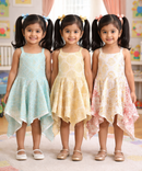 Fish Frock Floral Printed | Casual wear for Girl Kids Age 2 To 7 Years (Pack of 3)