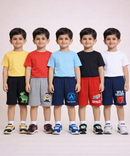 Boy Kid Cotton Printed Shorts | Random Cartoon Printed | Age 1 to 6 Years (Pack of 5 Pieces)