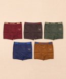 Fitto Spark Men's Trunk Plain Brief 100% Pure Cotton | (Pack of 5)