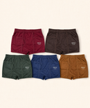 Fitto Spark Men's Fine Pocket Trunk Plain Brief 100% Pure Cotton | (Pack of 5)