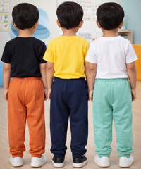 Cotton Track Pant with Bottom Cuff | Random Cartoon Printed | Age 0 to 5 Years (Pack of 3 Pieces)