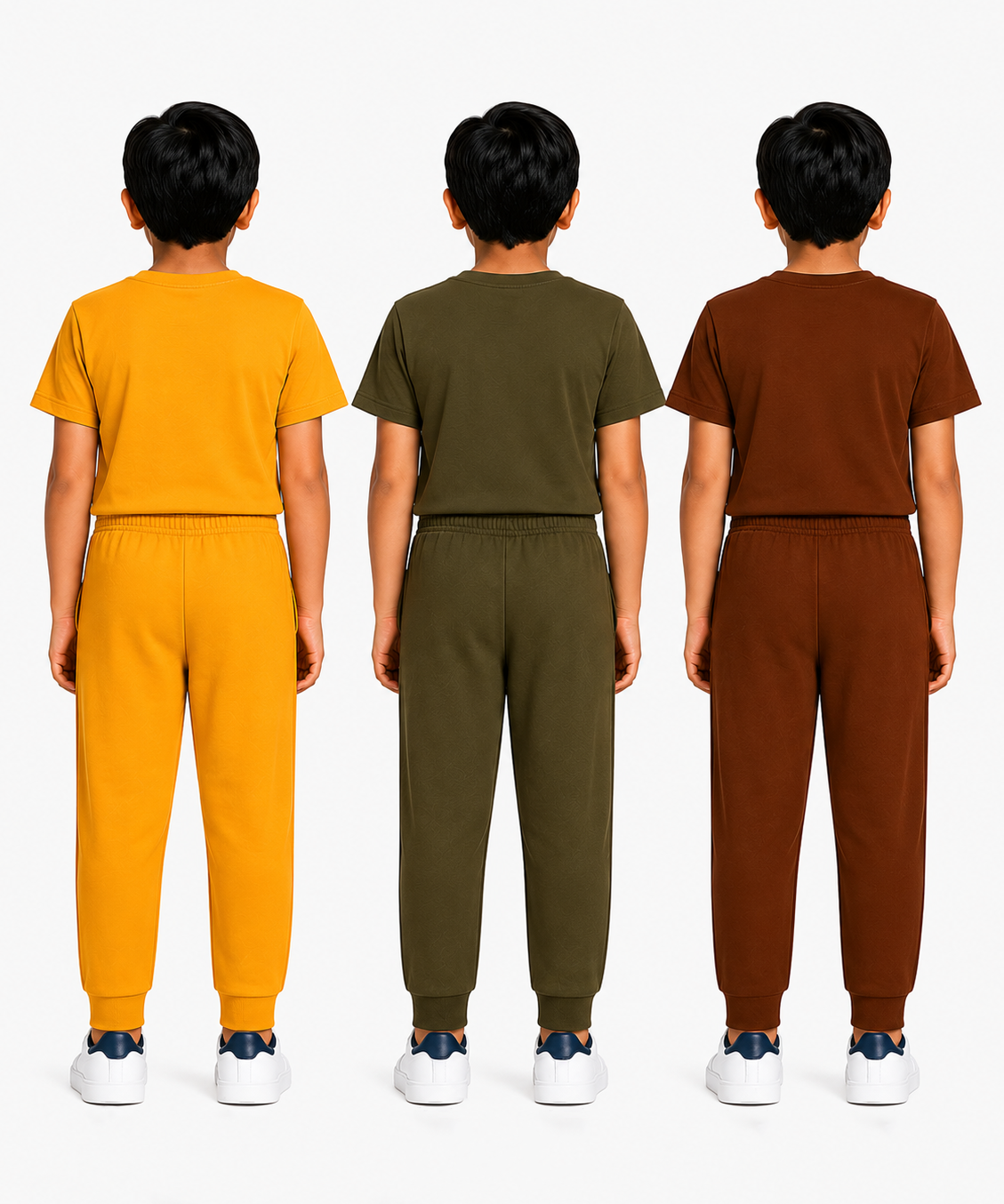 Boys Graphic Printed T-Shirt & Typography Track Pant Co-Ord Set | Age 2-5 Years | Pack Of 3 Set
