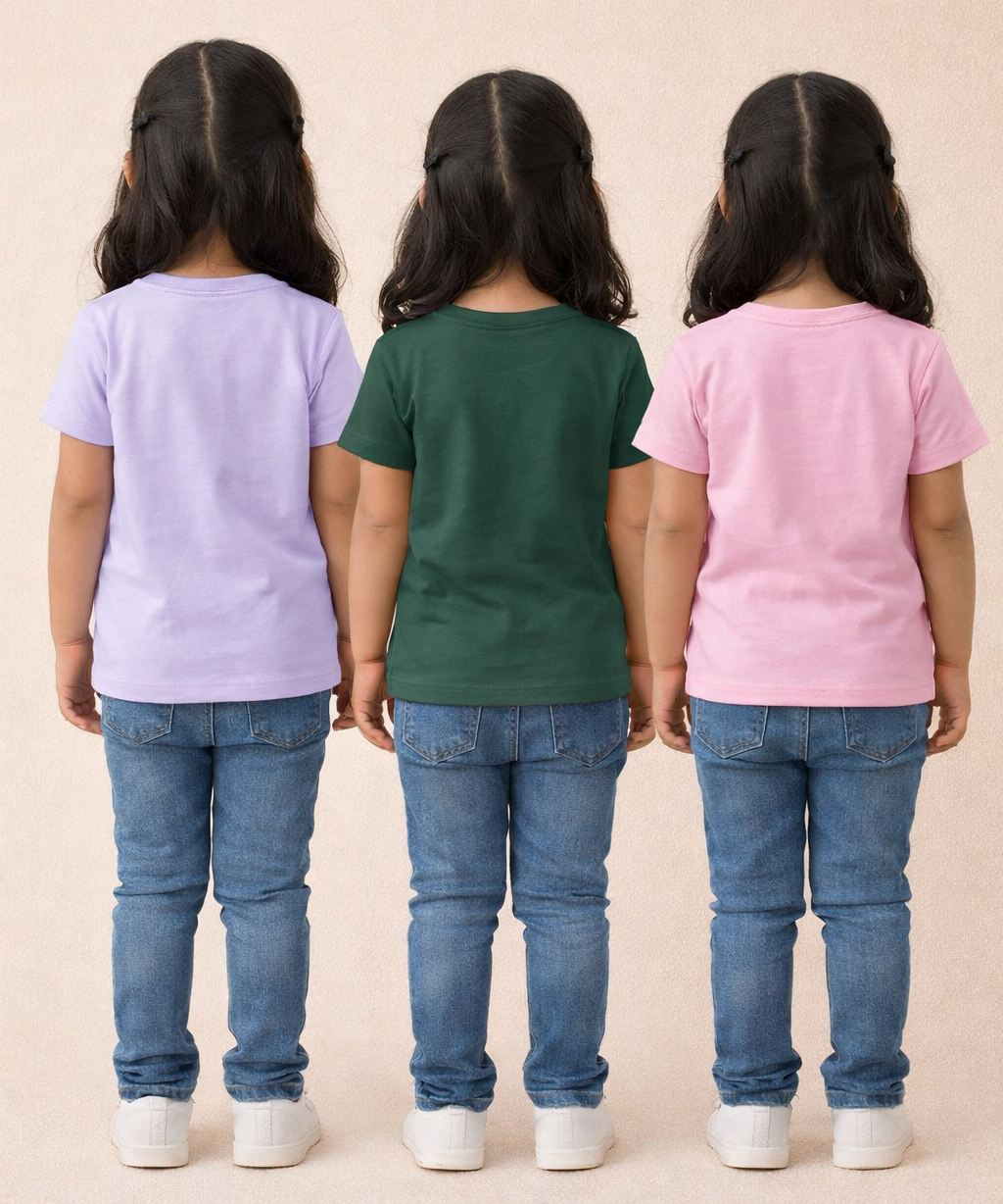 Kids 100% Cotton Fine Tshirt With Printed Multi Colour | Age 1 to 6 Years (Pack of 3 Pieces)