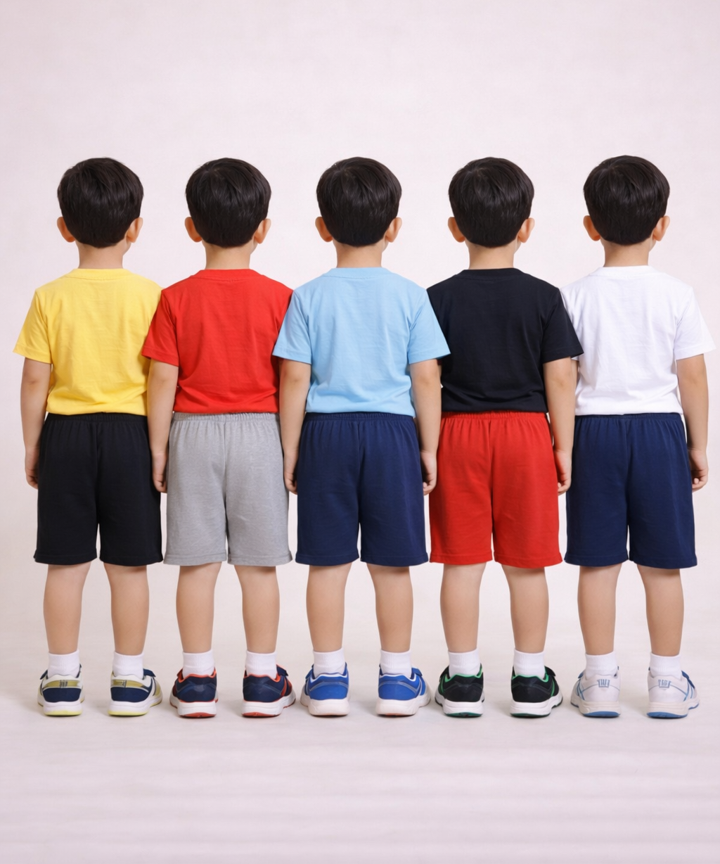 Boy Kid Cotton Printed Shorts | Random Cartoon Printed | Age 1 to 6 Years (Pack of 5 Pieces)