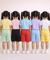 Girl Kid Cotton Printed Shorts | Random Cartoon Printed | Age 1 to 6 Years (Pack of 5 Pieces)