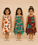 Fish Frock Floral Printed | Casual wear for Girl Kids Age 1 To 6 Years (Pack of 3)