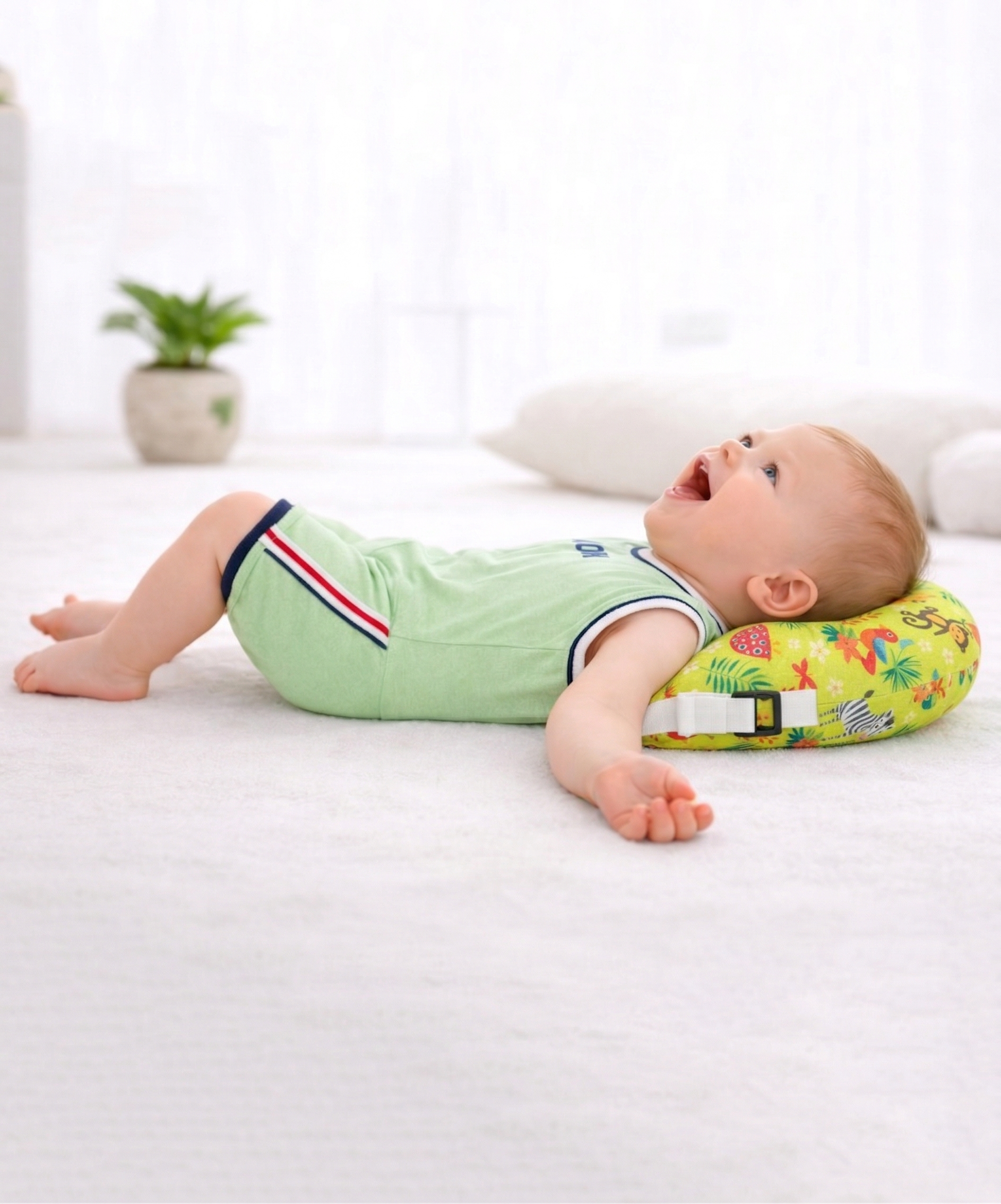 Baby Angel Head Support Pillow This Product Velvet | Soft Neck Support Cushion (4–18 Months)