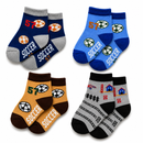 Cute Cartoon Ankle Socks for Baby Kids Casual Wear Multicolor |  Pack of 4 Combo