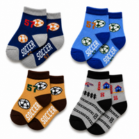 Cute Cartoon Ankle Socks for Baby Kids Casual Wear Multicolor |  Pack of 4 Combo