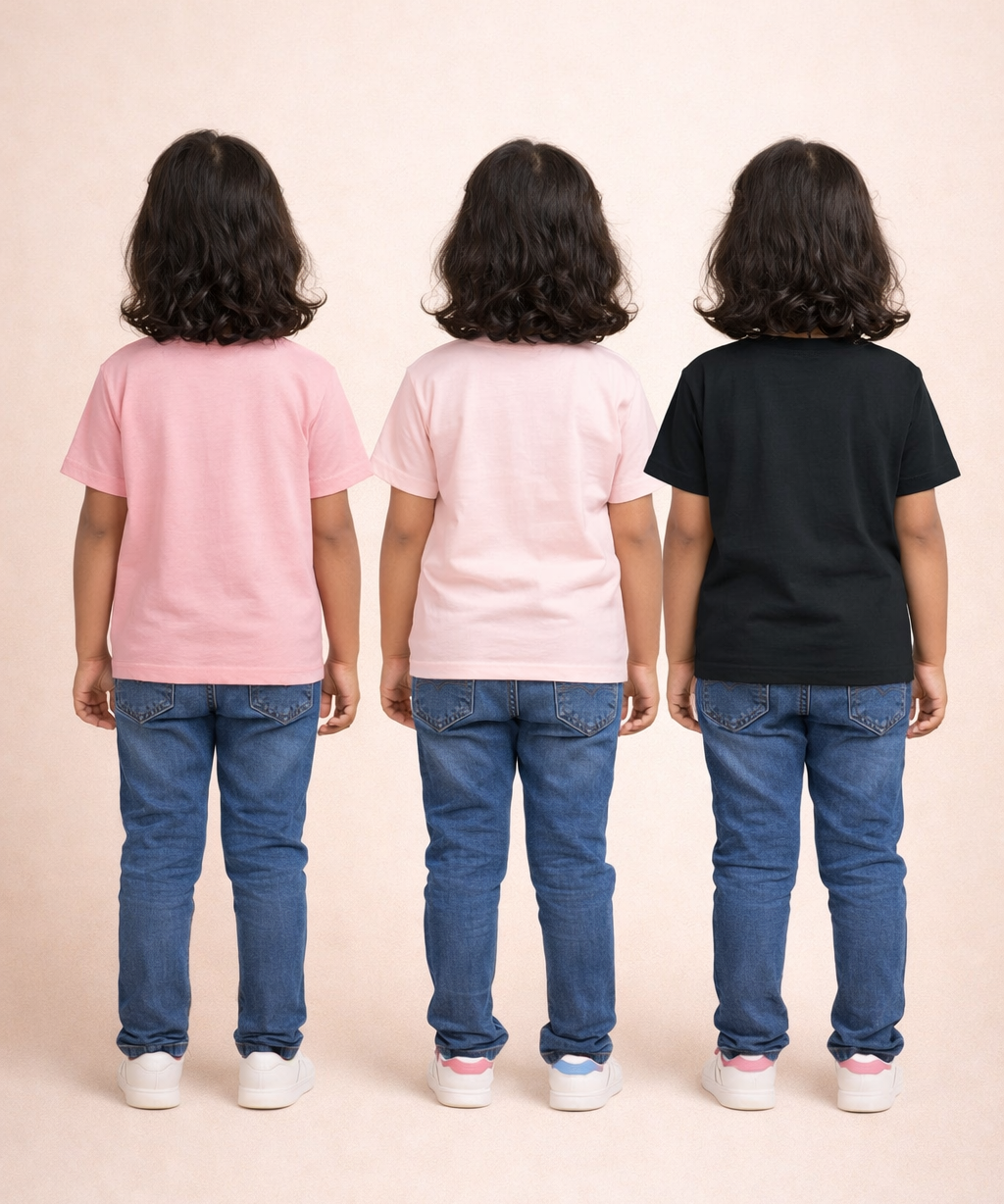 Kids 100% Cotton Fine Tshirt With Printed Multi Colour | Age 1 to 6 Years (Pack of 3 Pieces)