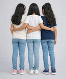 Girls Printed Casual Round Neck T-shirt (Pack of 3 Pieces)
