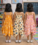 Fish Frock Floral Printed | Casual wear for Girl Kids Age 2 To 7 Years (Pack of 3)