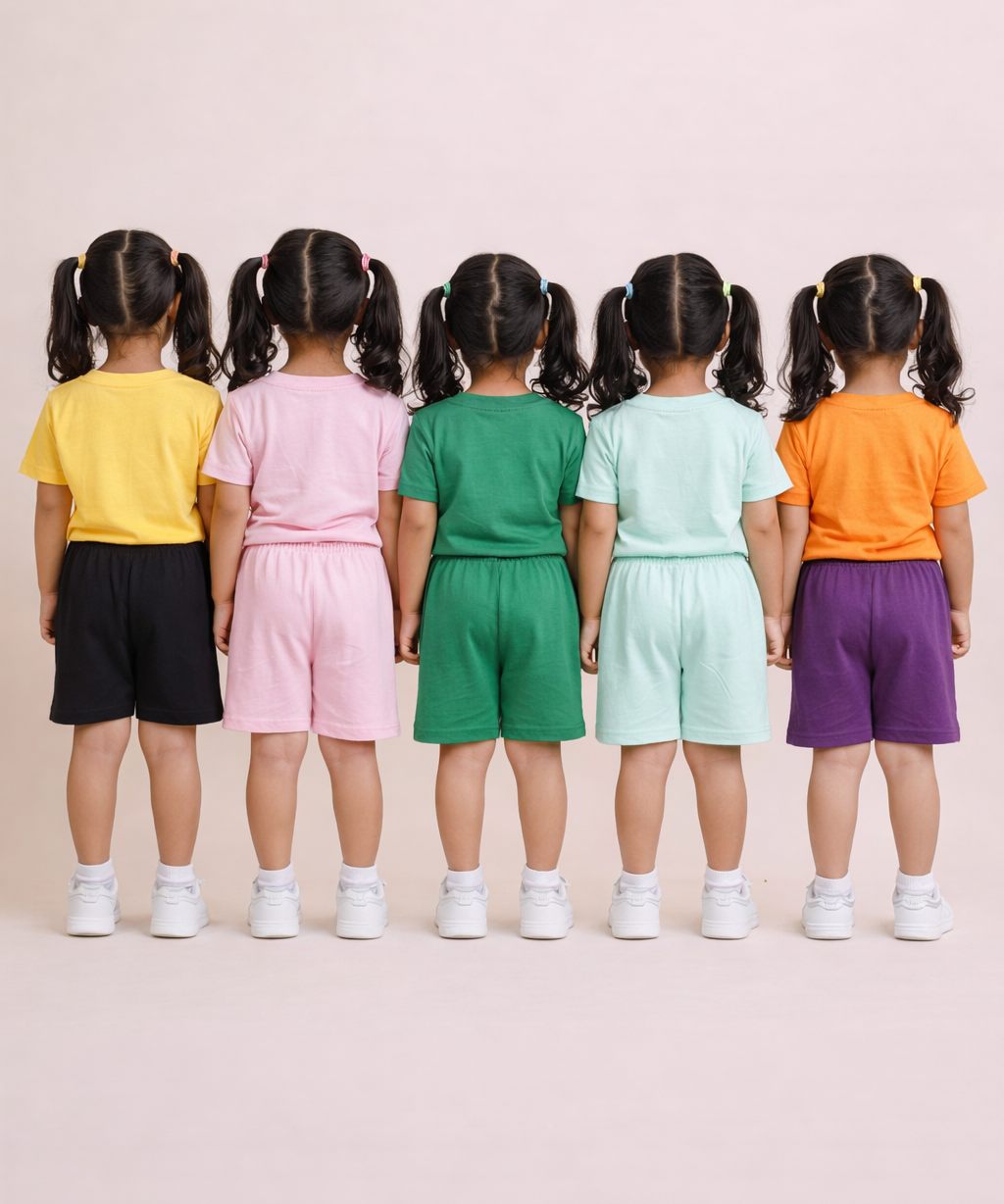 Girl Kid Cotton Printed Shorts | Random Cartoon Printed | Age 1 to 6 Years (Pack of 5 Pieces)