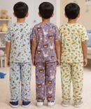 Boys Cotton Cartoon Printed Kids Co-ord Set Combo | Age 0 to 5 Years | T-shirt & Track pant (Combo Set Pack of 3)