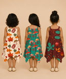 Fish Frock Floral Printed | Casual wear for Girl Kids Age 1 To 6 Years (Pack of 3)
