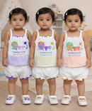 Boy & Girl Baby Printed Top Knot Dress | Top and Shorts Set | 100% Pure Cotton (Pack of 3 Sets Combo)