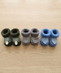 Soft Cotton Baby Booties | 0 to 12 Months | Pack of 3 Pairs Set