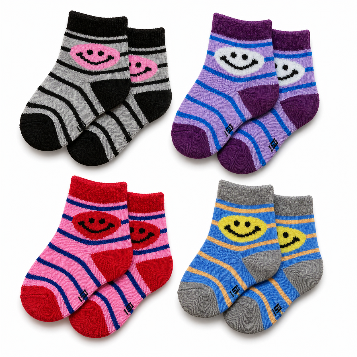 Cute Cartoon Ankle Socks for Baby Kids Casual Wear Multicolor |  Pack of 4 Combo