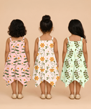 Fish Frock Floral Printed | Casual wear for Girl Kids Age 1 To 6 Years (Pack of 3)
