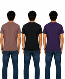 Men's Half Sleeve Printed Round Neck T-Shirt Combo (Pack of 3)