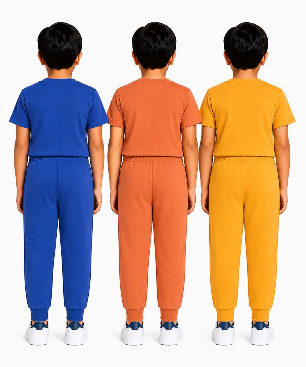 Boys Graphic Printed T-Shirt & Typography Track Pant Co-Ord Set | Age 2-5 Years | Pack Of 3 Set