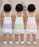Boy & Girl Baby Printed Top Knot Dress | Top and Shorts Set | 100% Pure Cotton (Pack of 3 Sets Combo)
