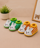 Baby Cartoon Printed Soft Sole Booties Shoes for Infants & Toddlers | Pack of 2 Pairs Set Combo